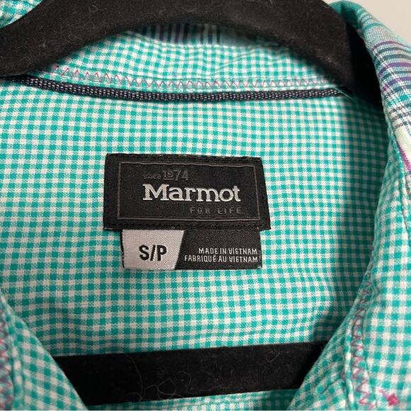 Marmot Marissa Long Sleeve Packable Plaid Button Down Lightweight Shirt Women S - Picture 5 of 11